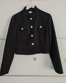 Giacca Motivi nera bottoni gioiello taglia 44