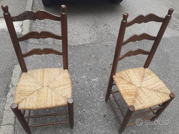 sedie rustiche 