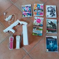 console Wii con accessori e giochi