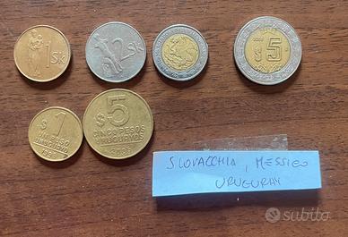 Lotto 6 monete miste
