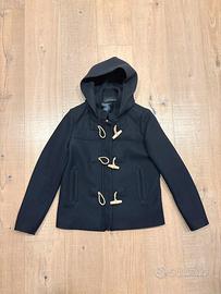 Cappotto con cappuccio 75% lana come nuovo
