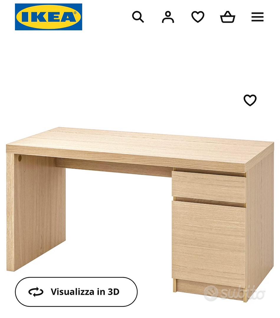 Scrivania ikea MALM rovere - Arredamento e Casalinghi In vendita a