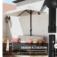 Ombrellone semi circolare