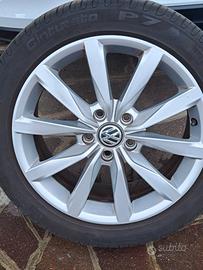 4 Cerchi VW Golf VII Dijon 17" gommati estivi