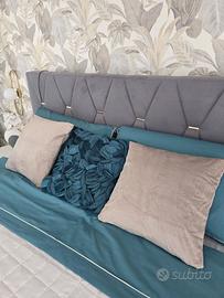 letto contenitore grigio