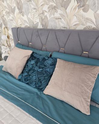 letto contenitore grigio