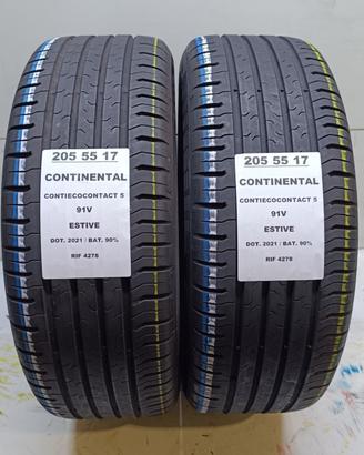 2 GOMME 205 55 17 CONTINENTAL RIF4278