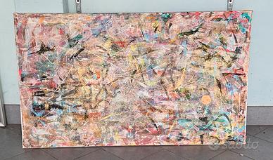 dipinto astratto a tema Coca Cola 