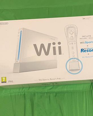 Console Nintendo Wii con giochi, pedana e volanti