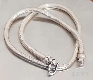 collana snake argento 925 girocollo uomo donna