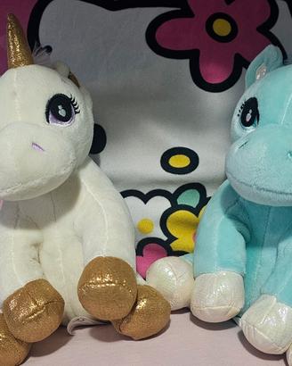 2 Pupazzi unicorno 
