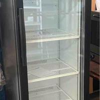 frigorifero vetrina verticale slim nero 52x59x185