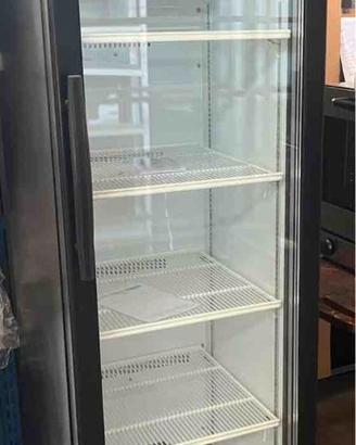 frigorifero vetrina verticale slim nero 52x59x185