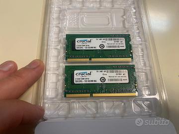 Per Apple Mac Crucial 4GB 2X2GB Dual Channel DDR3