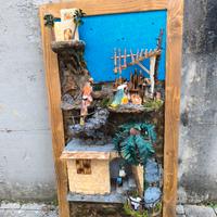 presepe artigianale fatto a mano 