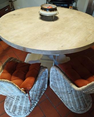 Set tavolo da pranzo rotondo
