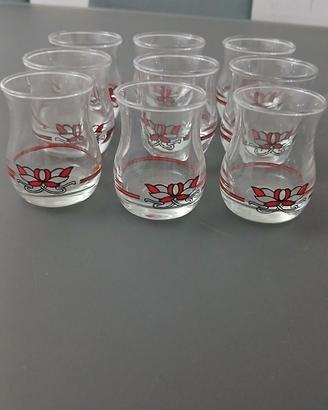 9 bicchierini vintage