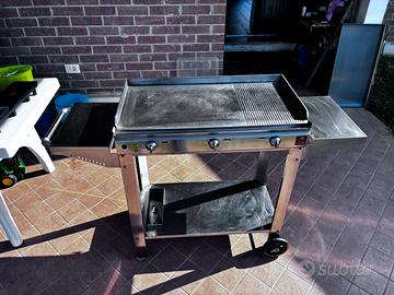Piastra Planet barbecue 80x40