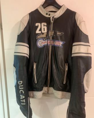 Giacca ducati performance vintage in pelle tg 50