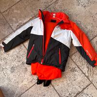 Giacca e pantaloni sci bambini anni 10