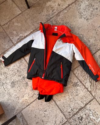 Giacca e pantaloni sci bambini anni 10