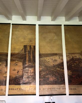 4 Tele Cerate Giganti Brooklyn Bridge Vintage
