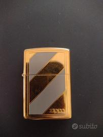 zippo golden a fasce 