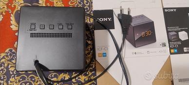 Radiosveglia Sony ICF+C1 nera AM FM