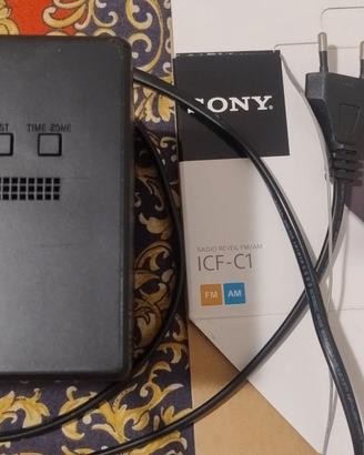 Radiosveglia Sony ICF+C1 nera AM FM