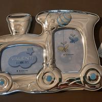 Cornice in argento a forma di trenino Valenti