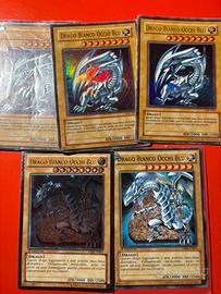 Drago bianco occhi blu