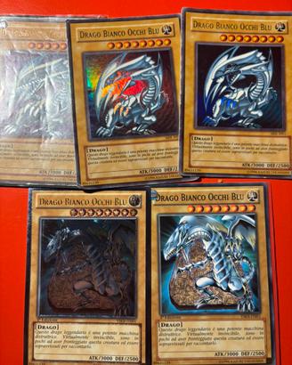 Drago bianco occhi blu