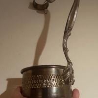 Candeliere placcato argento. raro. 