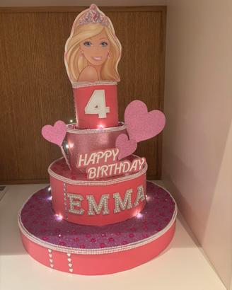 Torta scenografica Barbie in gomma eva
