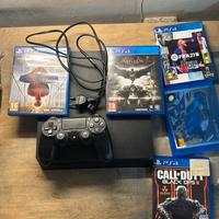 Playstation 4 con joypad e giochi