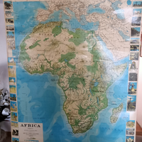Grande cartina geografica Africa + America