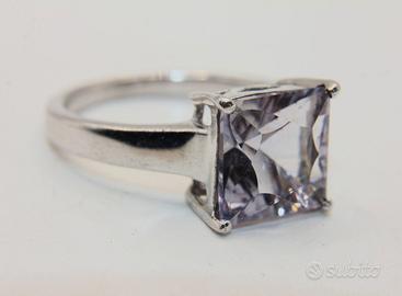 Splendido anello argento con ametista