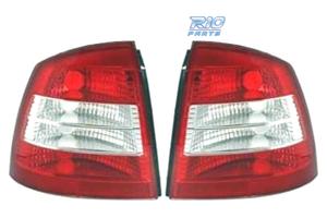 FANALI PER OPEL ASTRA G 3P 5P 97-04 LED ROSSO CROM
