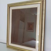 cornice dorata in legno per quadro