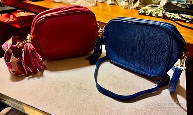 2 borse da donna in vera pelle made in Italy