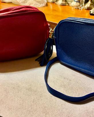 2 borse da donna in vera pelle made in Italy