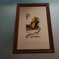 Quadro vintage manifesto Fiat 