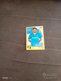 carta calciatori Panini di kvaratskelia 