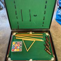 Tavolo da biliardo portatile vintage