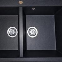 Lavello TELMA doppia vasca in granito 86×50 cm