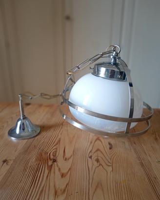 Lampada a sospensione industrial anni  '70 