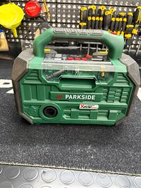 Compresa Parkside 20V, completo