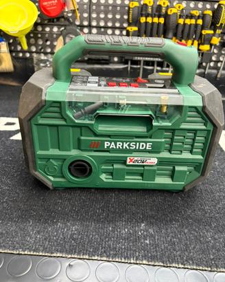 Compresa Parkside 20V, completo