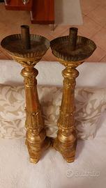 Candelabri Veneziani fine '700 Laminati d'oro