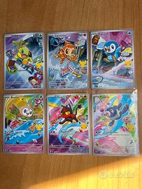 Pokemon Trio Sinnoh Alola  6 Cards Near Mint Ita
